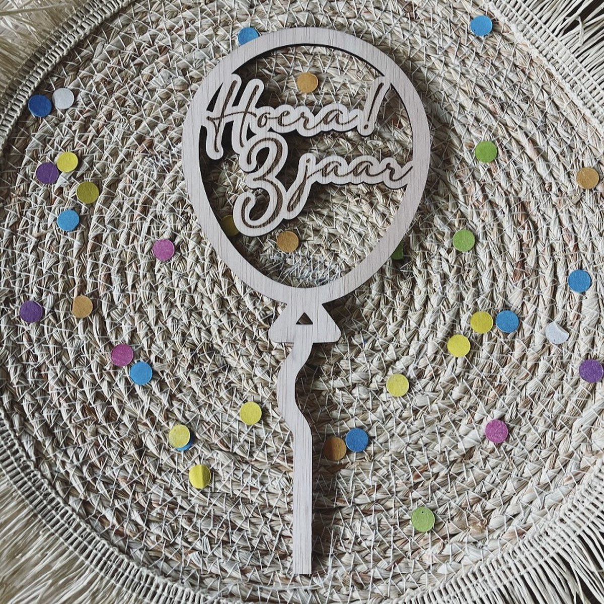 Taarttopper – hoera 3 jaar