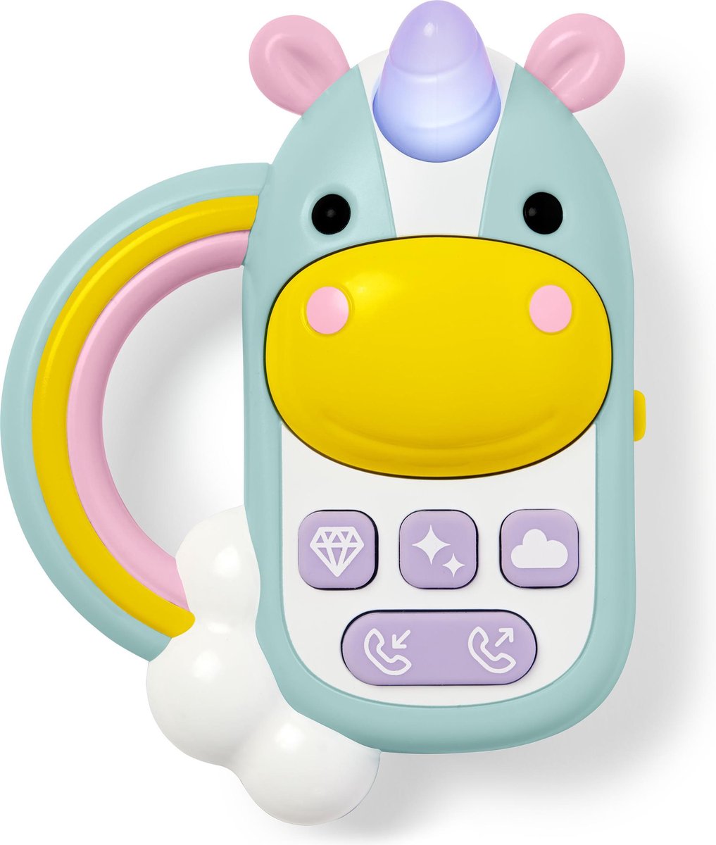 Skip hop Zoo Unicorn Telefoon Grijpspeelgoed