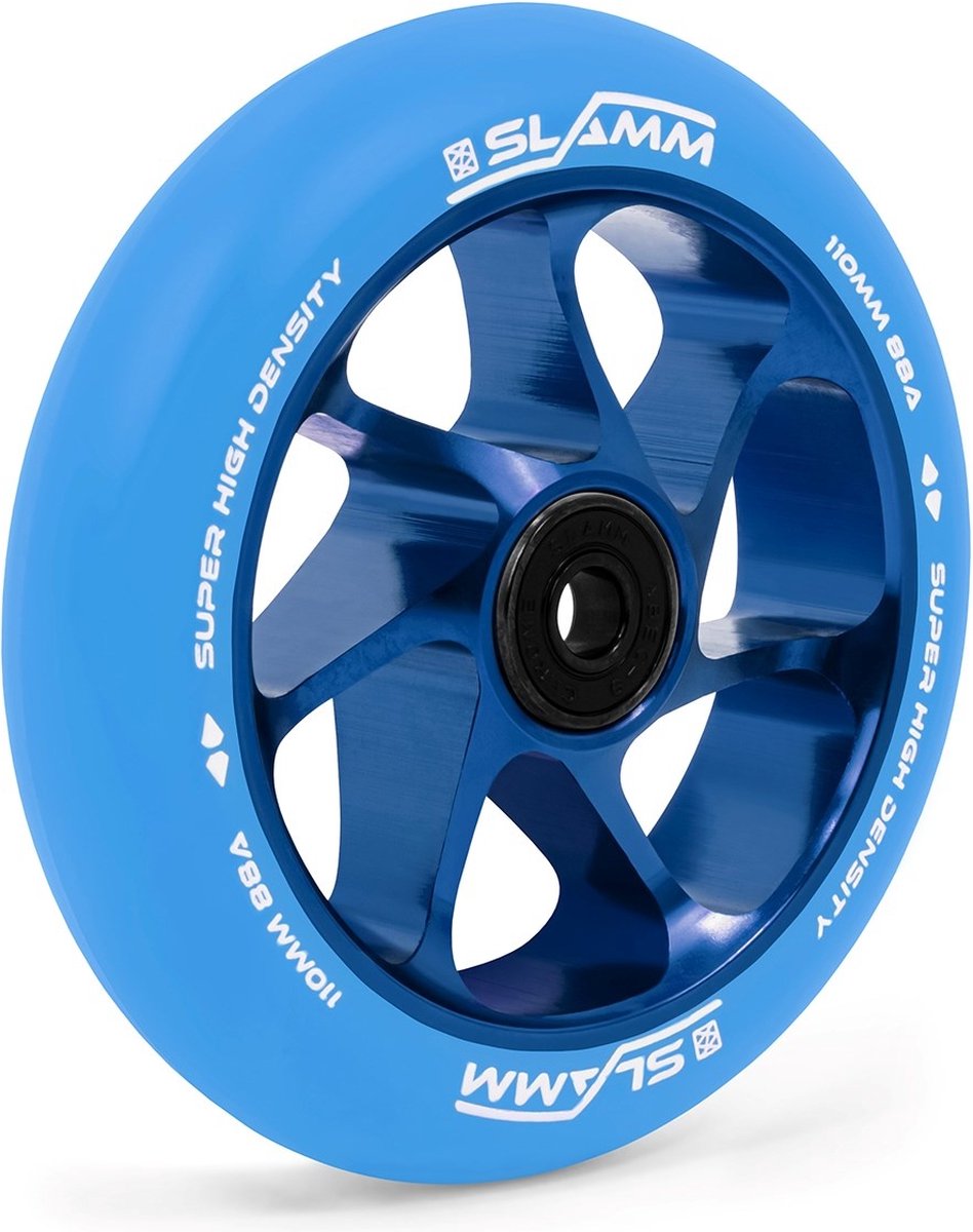 Slamm Team Wheel 110mm Alu Core Blue