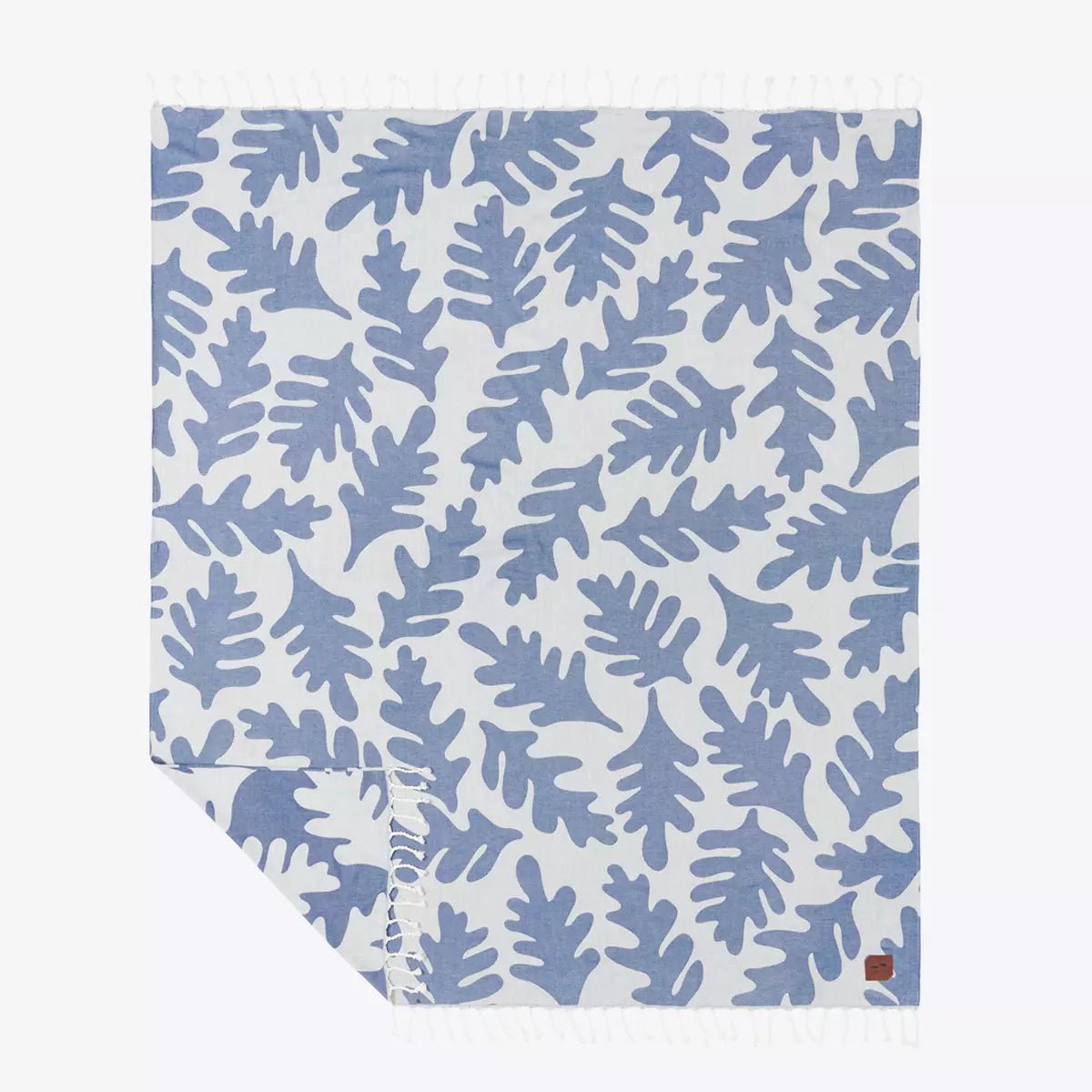 Slowtide Hele Cream Strandlaken Blauw