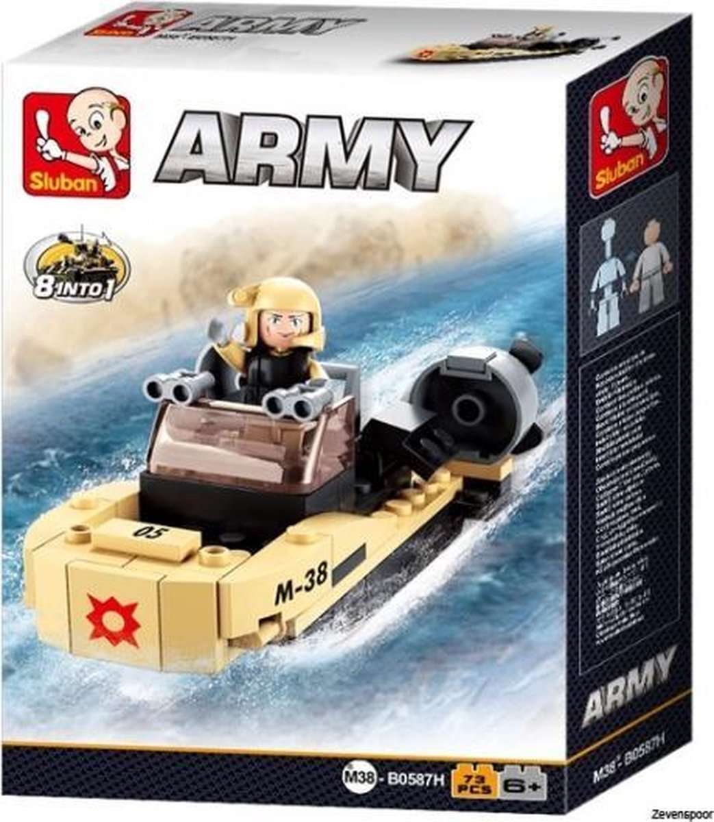 Army: aanvalsboot 8-in-1 (M38-B0587H)