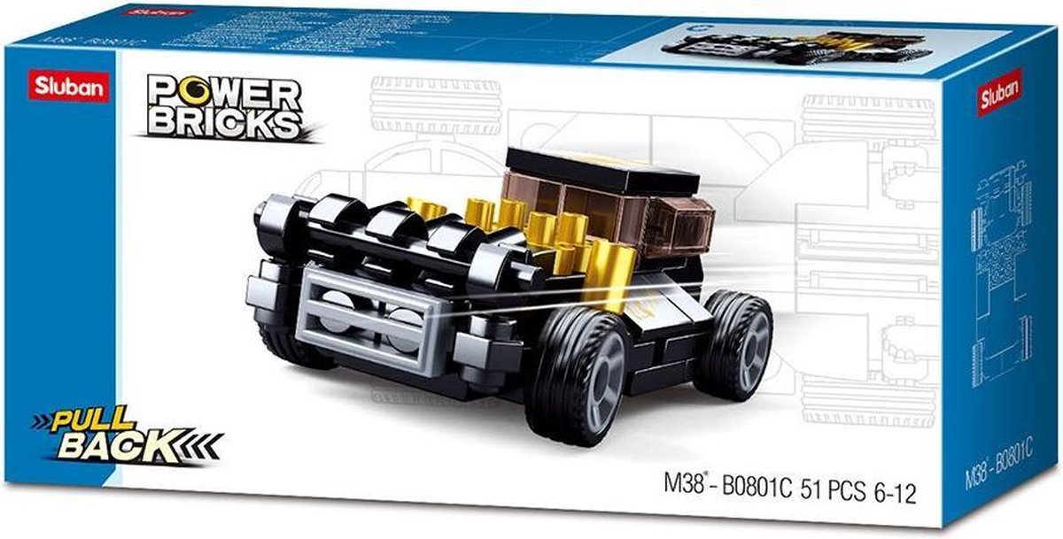 Power Bricks: Black Hod Rod (M38-B0801C)