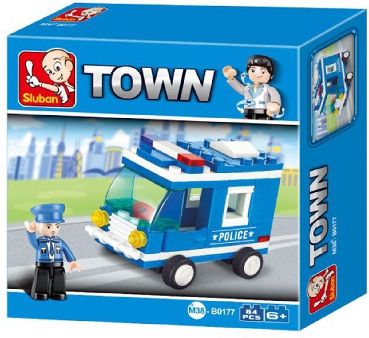   M38-B0177 Building Blocks Police Series Police Van