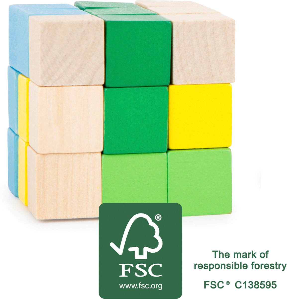 Constructie Kubus Blauw-Groen