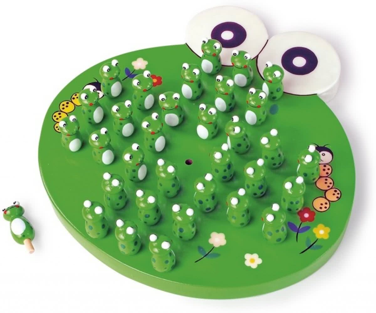 Houten Solitair Kikker