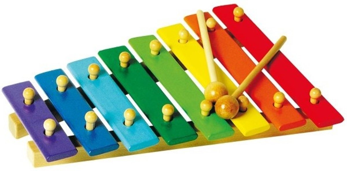 Small Foot Houten Xylofoon Bont 8 Noten 23 X 31 X 5 Cm