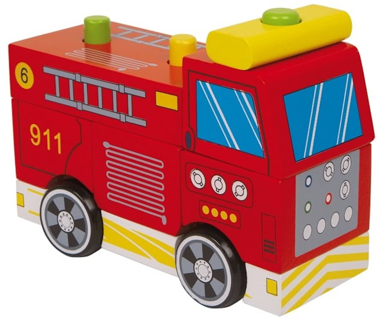 Small foot 3d puzzel brandweer- vrachtauto