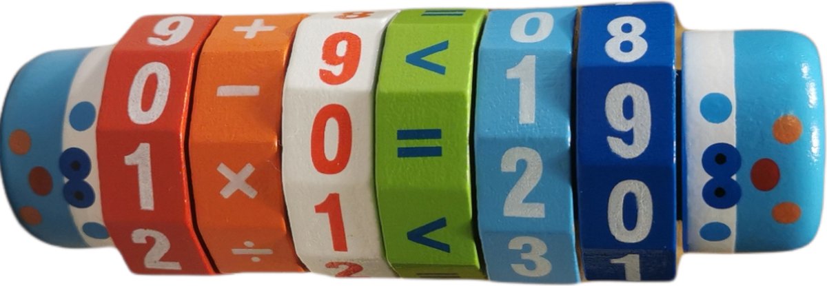 Houten speel rol calculator- rekenmachine