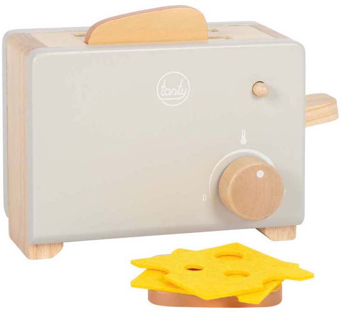 Small Foot - Houten Broodrooster Set Grijs Tasty