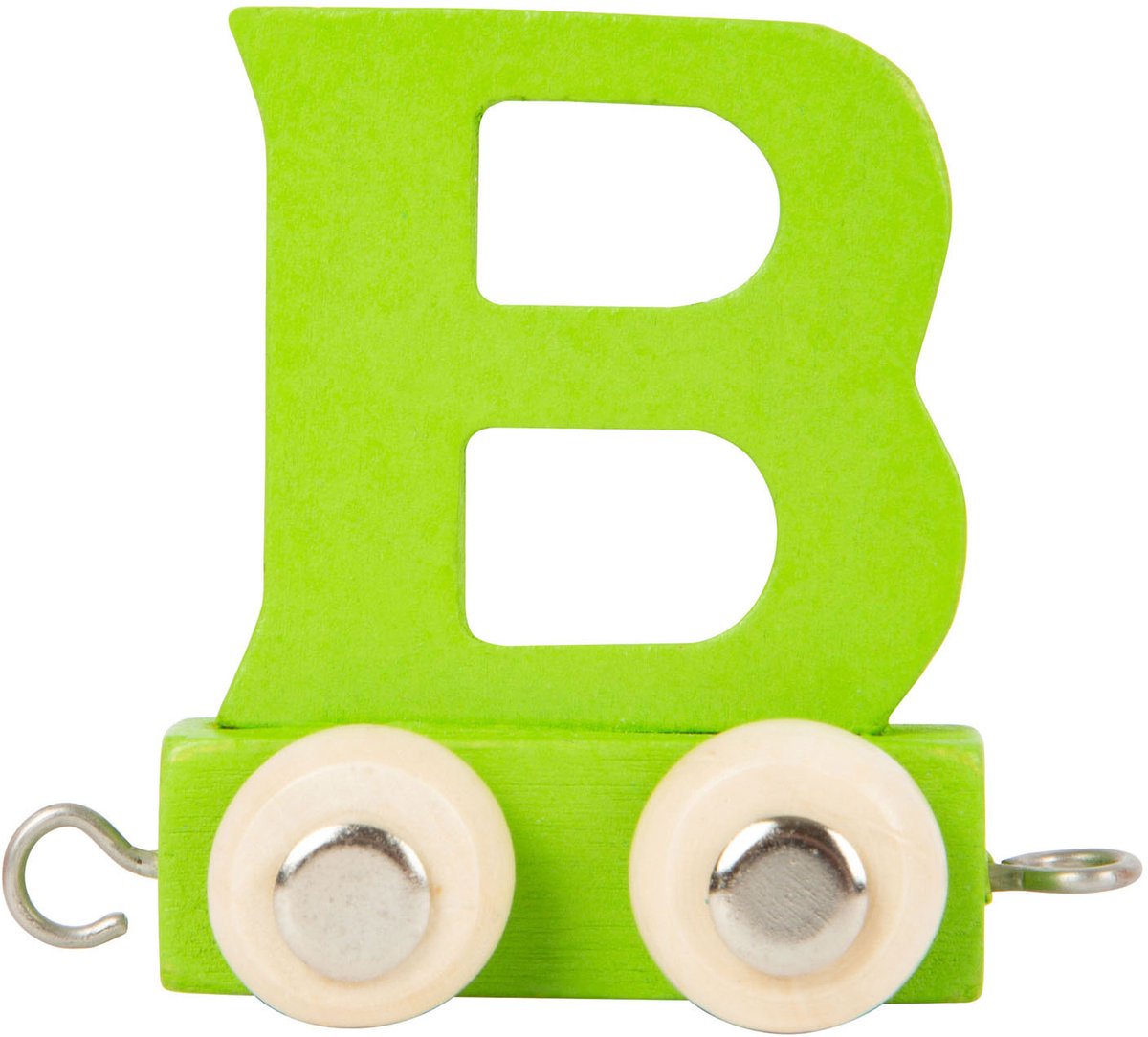 Small Foot - Houten Lettertrein Groen - B - 12 stuks