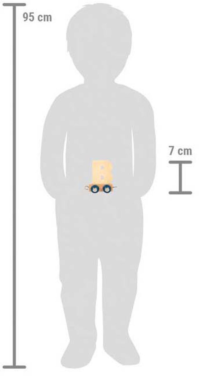 Small Foot - Houten Lettertrein Polar - B