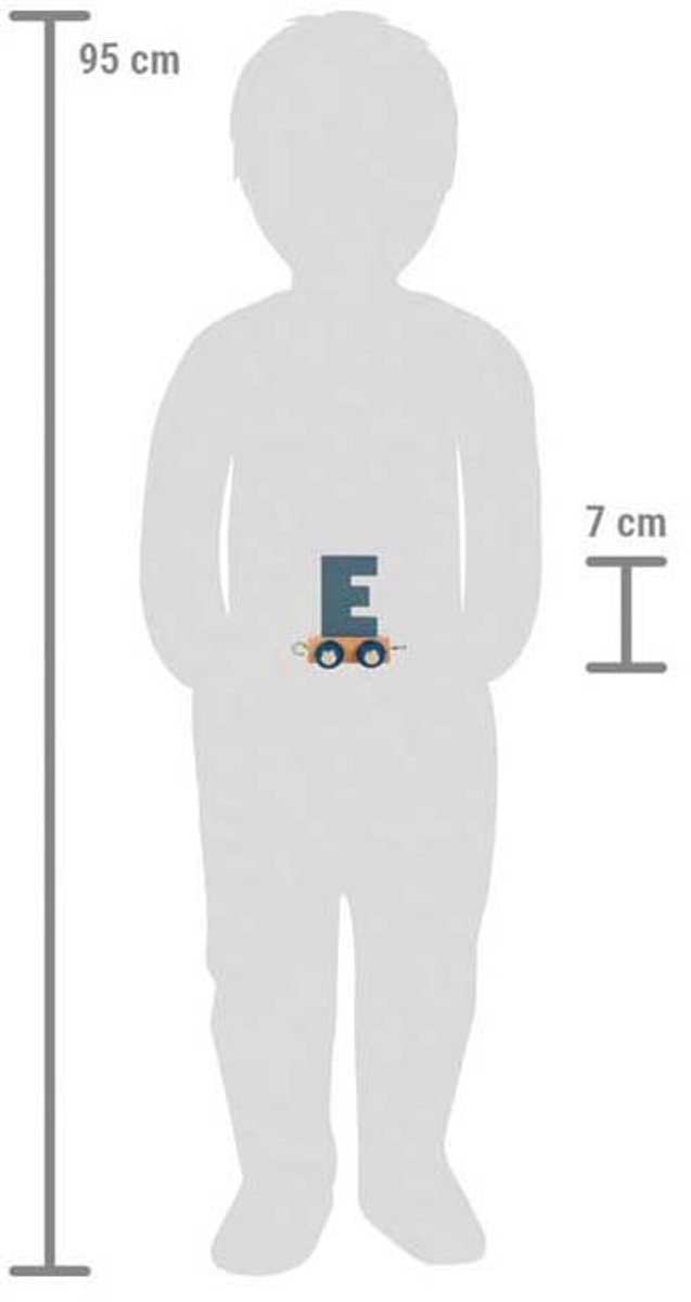 Small Foot - Houten Lettertrein Polar - E