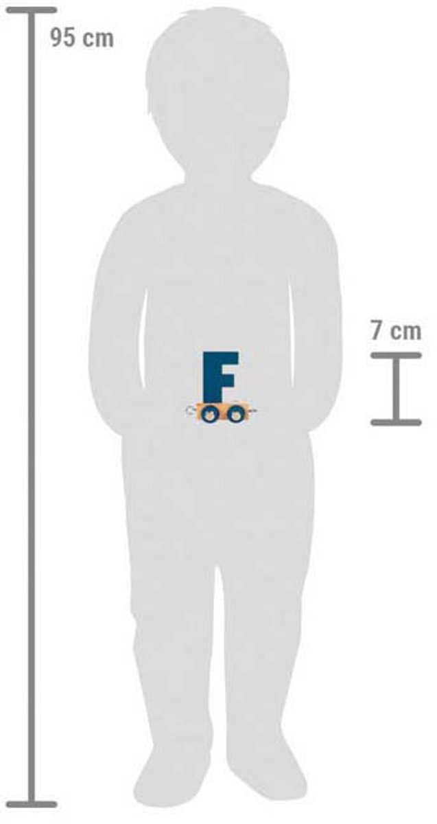 Small Foot - Houten Lettertrein Polar - F