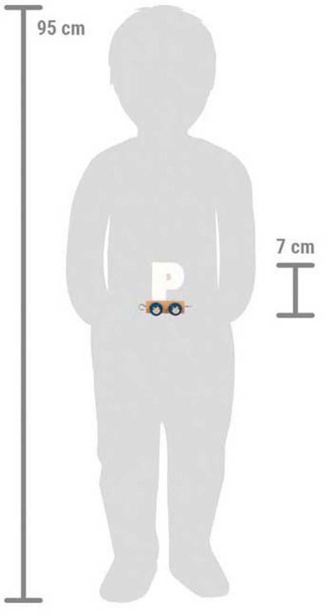 Small Foot - Houten Lettertrein Polar - P