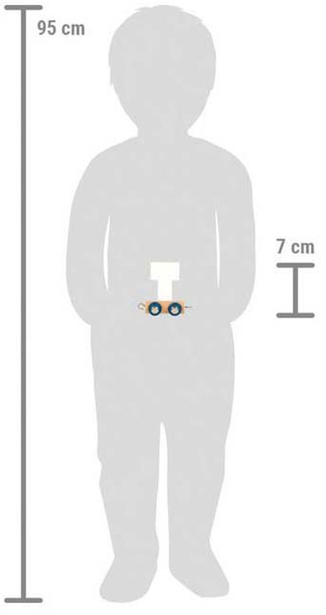 Small Foot - Houten Lettertrein Polar - T