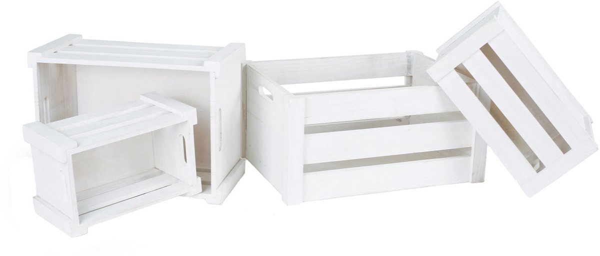 Small Foot - Houten Opbergkistjes, Set van 4