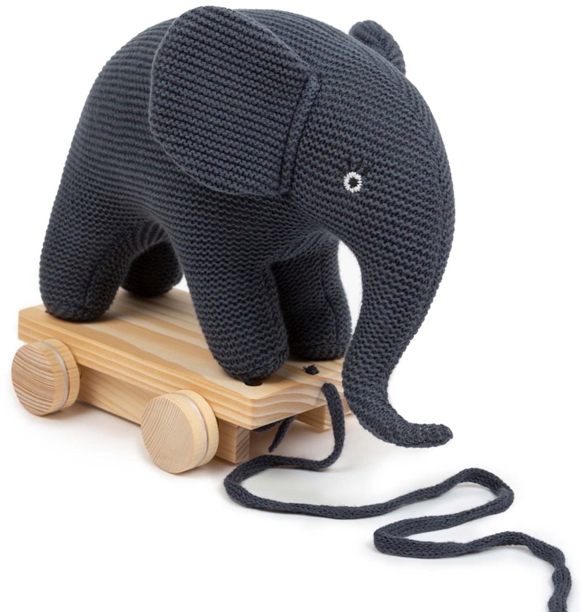 Smallstuff Gebreid Trekdier Olifant Dark Denim