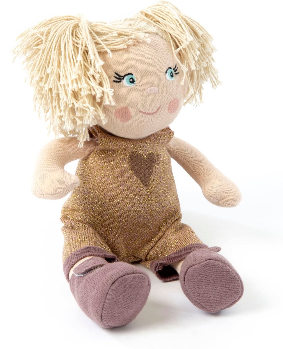 Smallstuff Knuffelpop Gebreid Olivia Junior 30 Cm Bruin