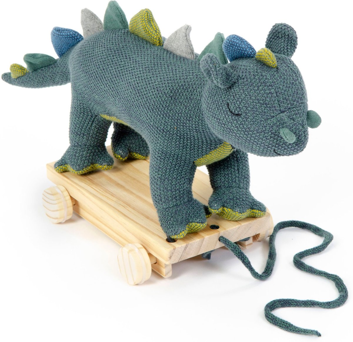   Trekdier Draak Gebreid 40 Cm Groen