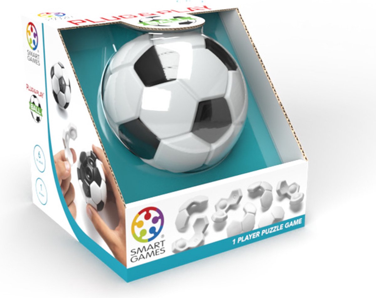 SmartGames - Plug & Play Ball - voetbal puzzel - fidget toy