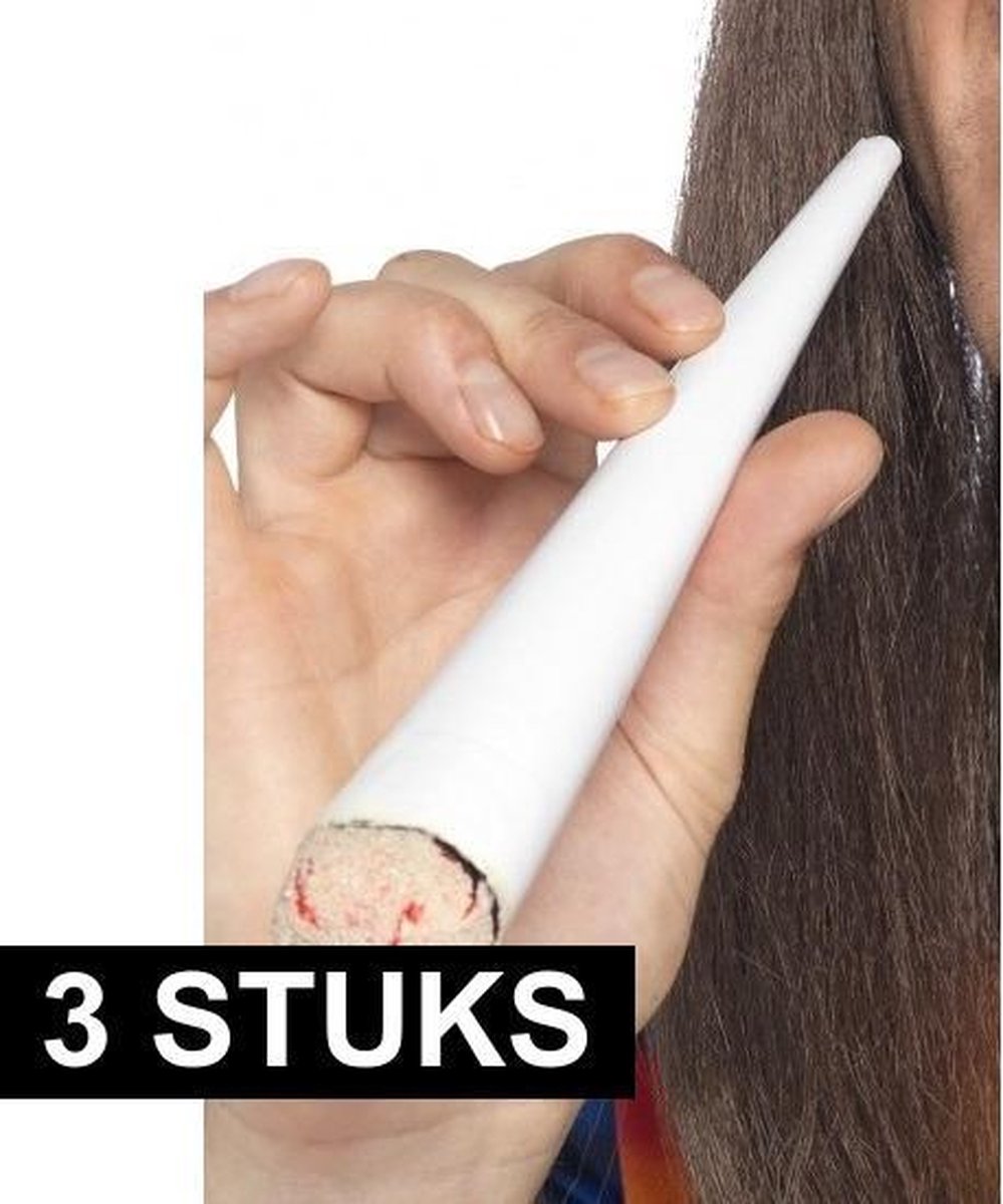3x Nep Marihuana/Cannabis joints van 22 cm hippie Sixties verkleed accessoires
