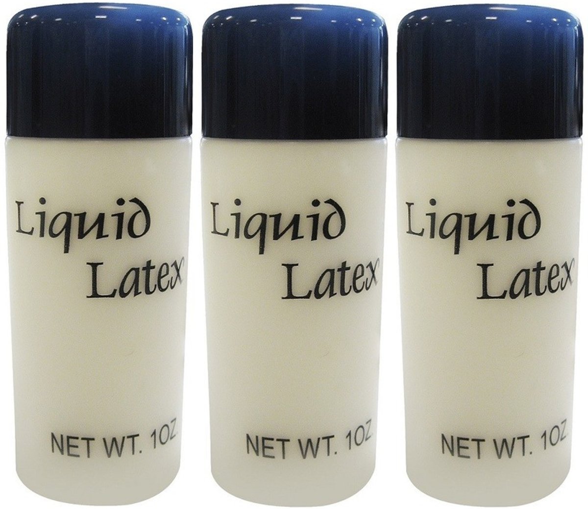 3x Vloeibare latex schmink/make-up 28 ml - Halloween FX make-up nephuid/wonden maken