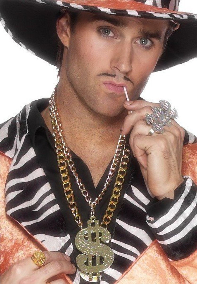 Dollar Teken Medallion met     Goud