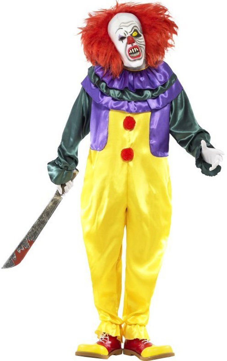 Enge clown kostuum voor volwassenen Halloween  - Verkleedkleding - XL