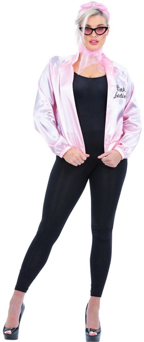 Grease Pink Ladies Set Inclusief Jas - Vrouw