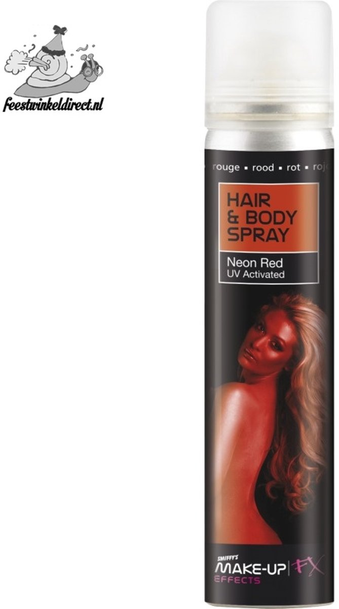 Haar en lichaam spray UV rood 75ml