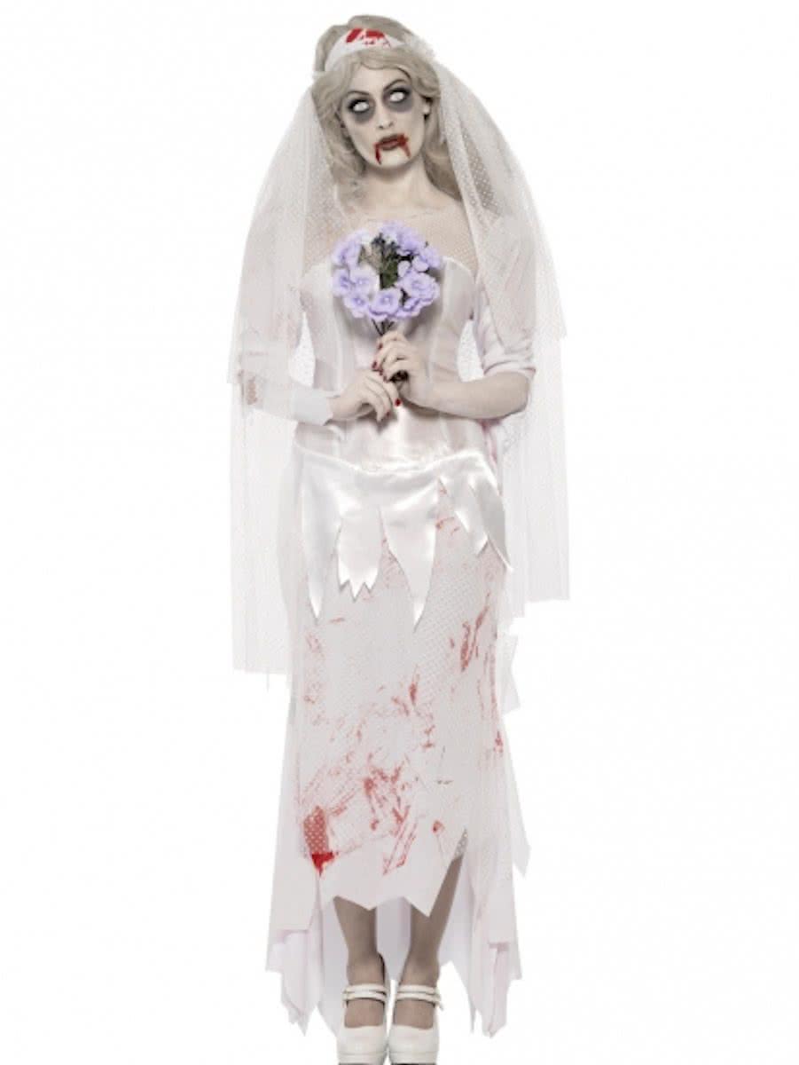Halloween Zombie bruid horror kostuum 36-38 (s)