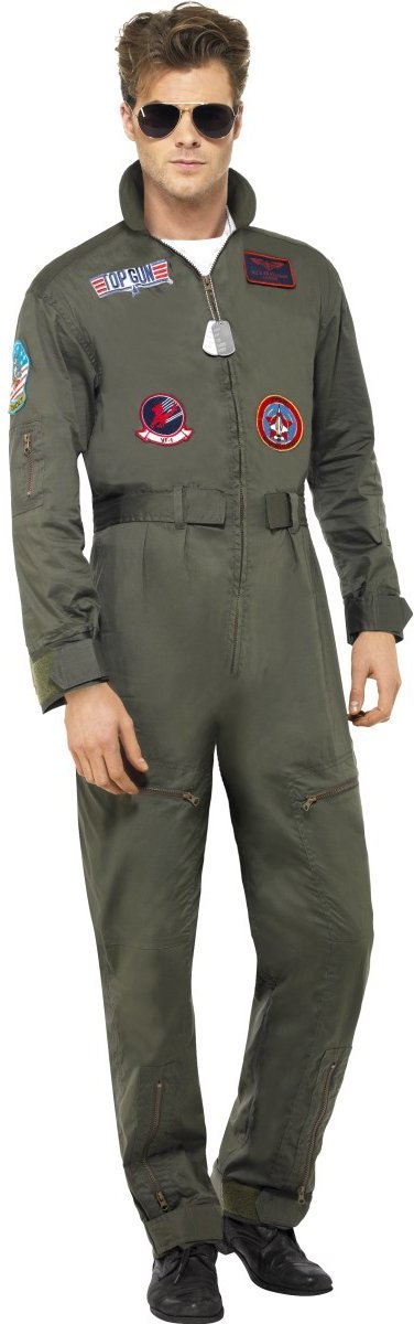 Luxe Top Gun kostuum - Piloten overal heren - Maat M - 48-50