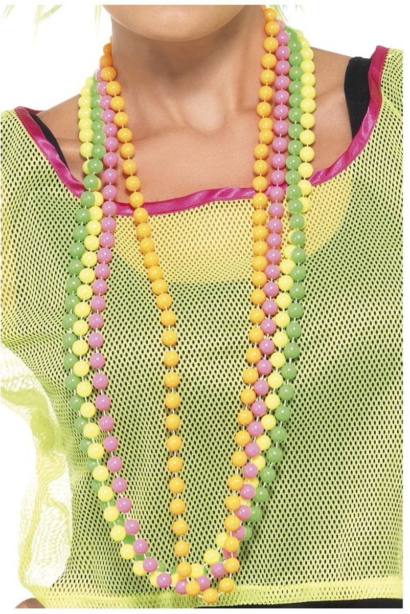 Retro 90s Neon Beads Kralenketting