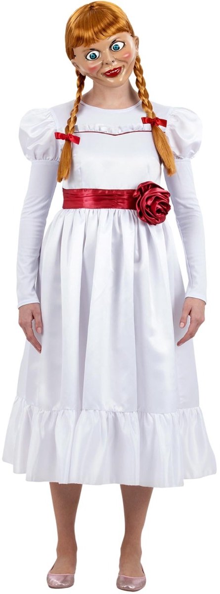   - Annabelle Kostuum jurk - M - Wit/Rood