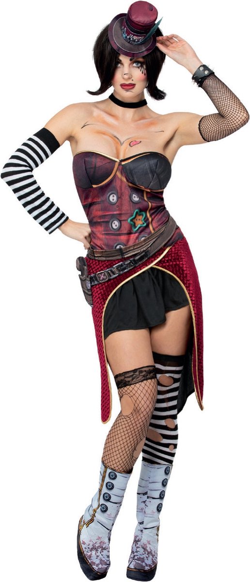   - Borderlands Moxxi Underdome Riot - Vrouw - Rood, Zwart - Small - Carnavalskleding - Verkleedkleding