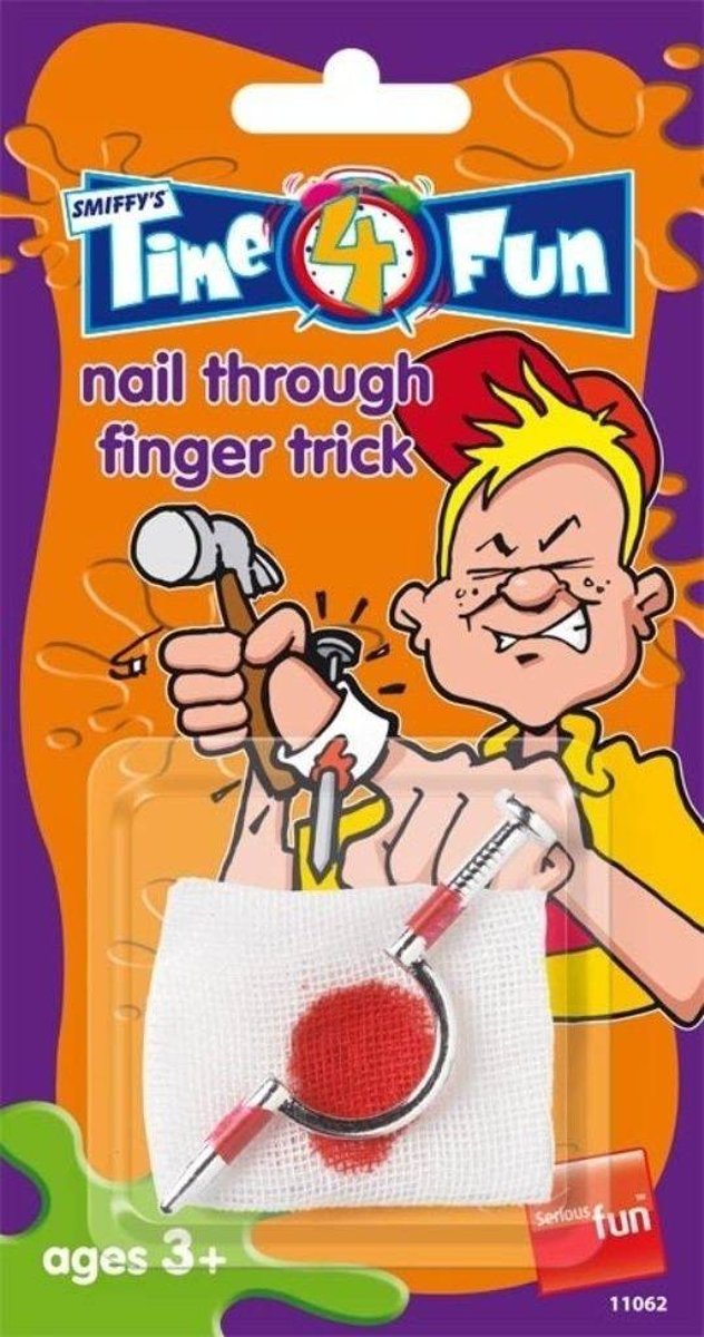   - Fopartikel - Spijker door de vinger