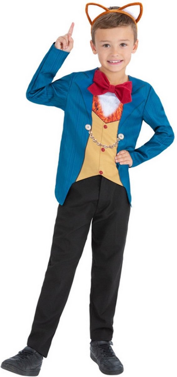   - Gentleman Fox Kinder Kostuum - Kids tm 6 jaar - Blauw