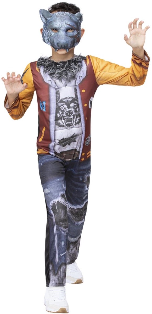  - Preppy Werewolf Kinder Kostuum - Kids tm 12 jaar - Multicolours