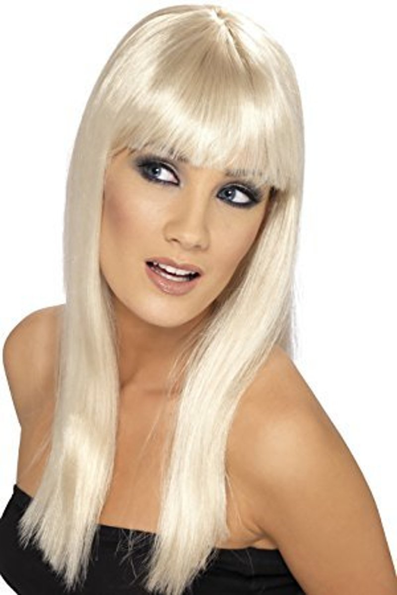   - Pruik - Glamourama - Lang - Blond