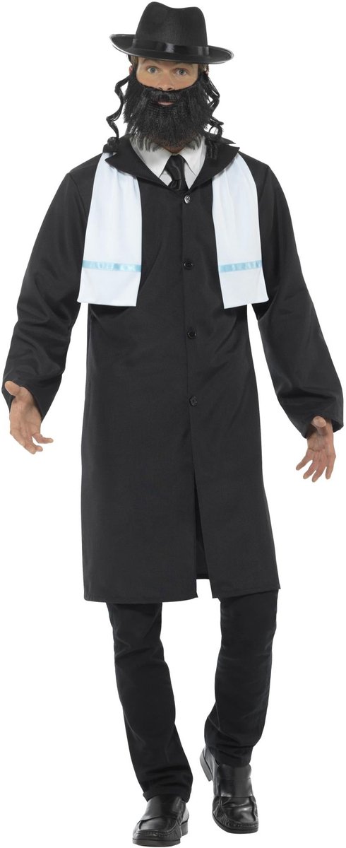   - Rabbi Kostuum - L - Zwart
