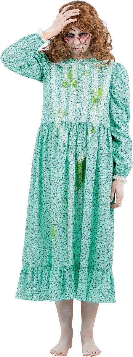   - The Exorcist, Regan Kostuum jurk - XL - Blauw/Groen
