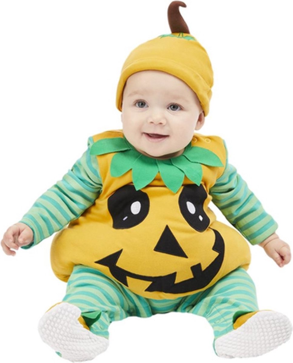 Smiffys Kinder Kostuum -Kids tm 1 jaar- Pumpkin Baby Oranje