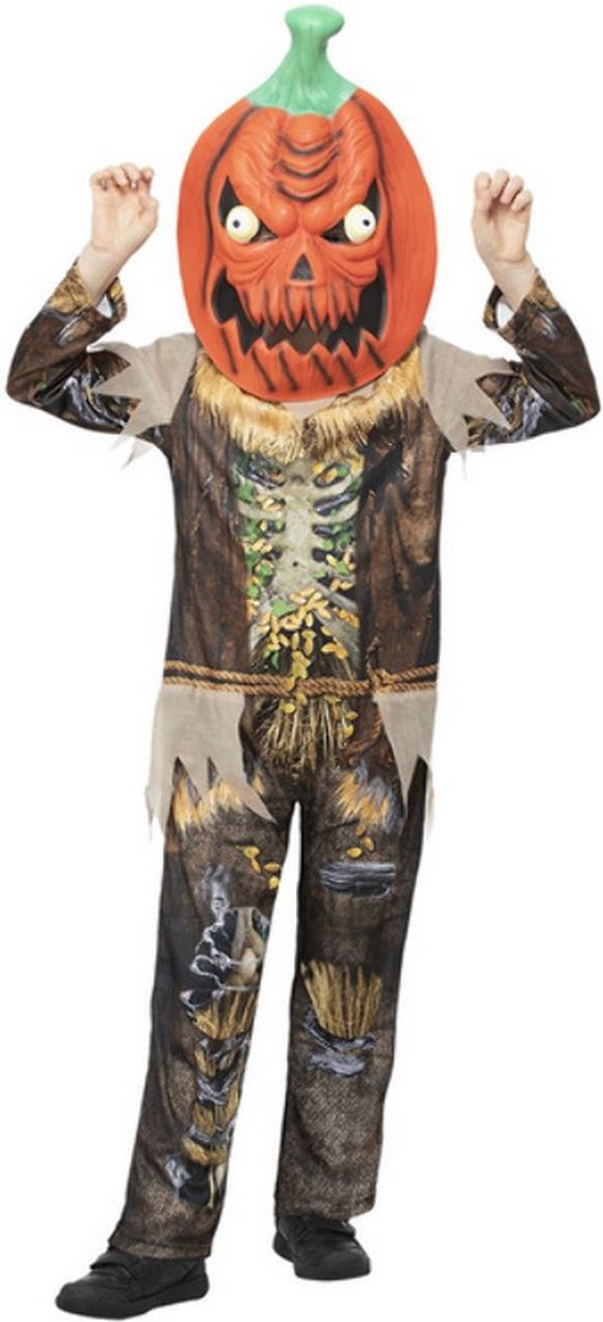   Kinder Kostuum -Kids tm 12 jaar- Pumpkin Scarecrow Reaper Multicolours