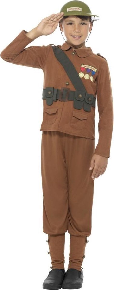   Kinder Kostuum -Kids tm 6 jaar- Horrible Histories Soldier Bruin