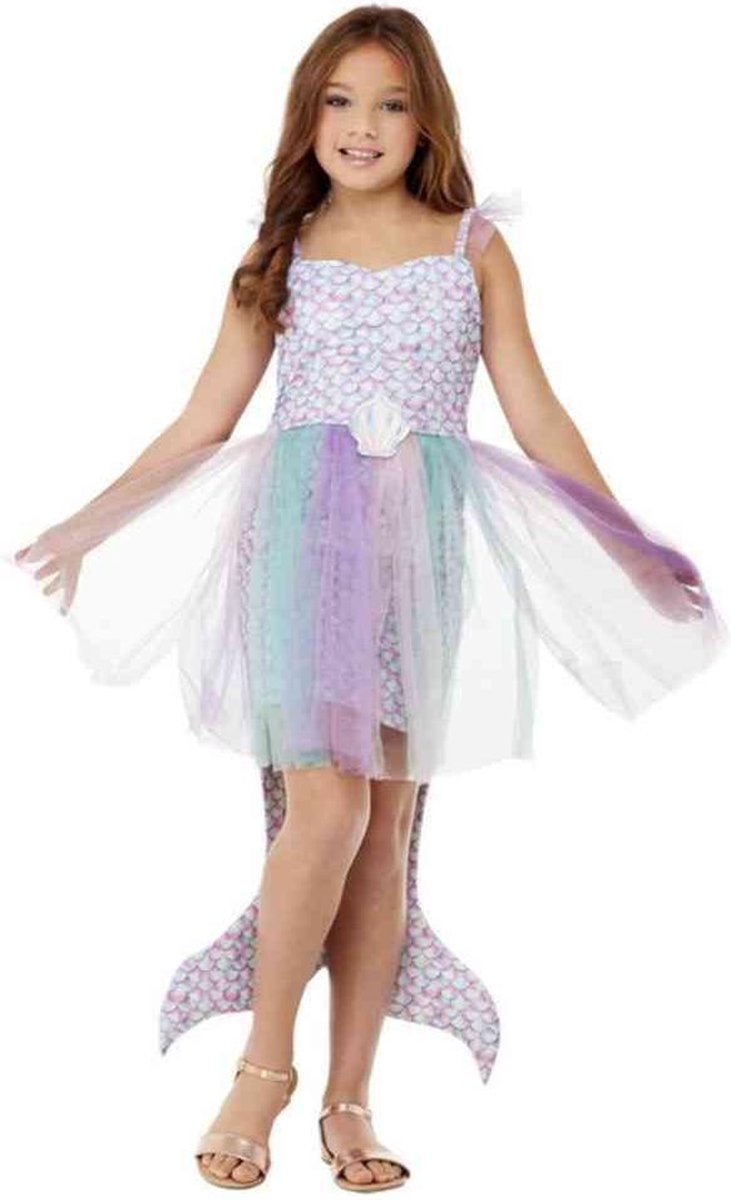   Kinder Kostuum -Kids tm 6 jaar- Seashell Mermaid Paars