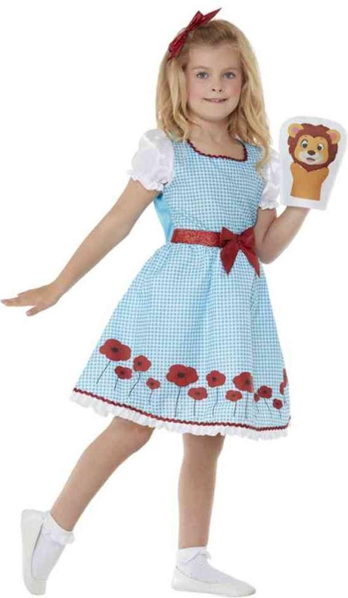   Kinder Kostuum -Kids tm 9 jaar- Deluxe Country Girl Blauw