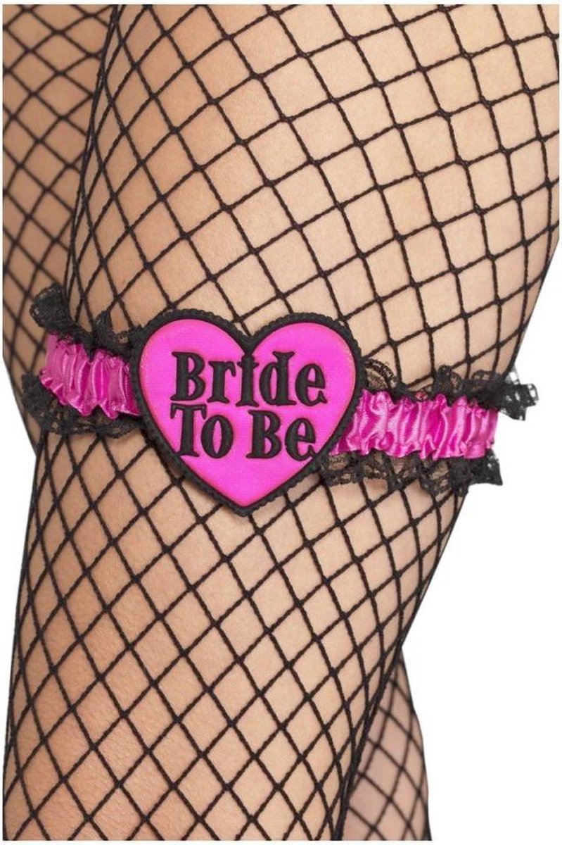   Kostuum Accessoire Bride To Be Garter Roze