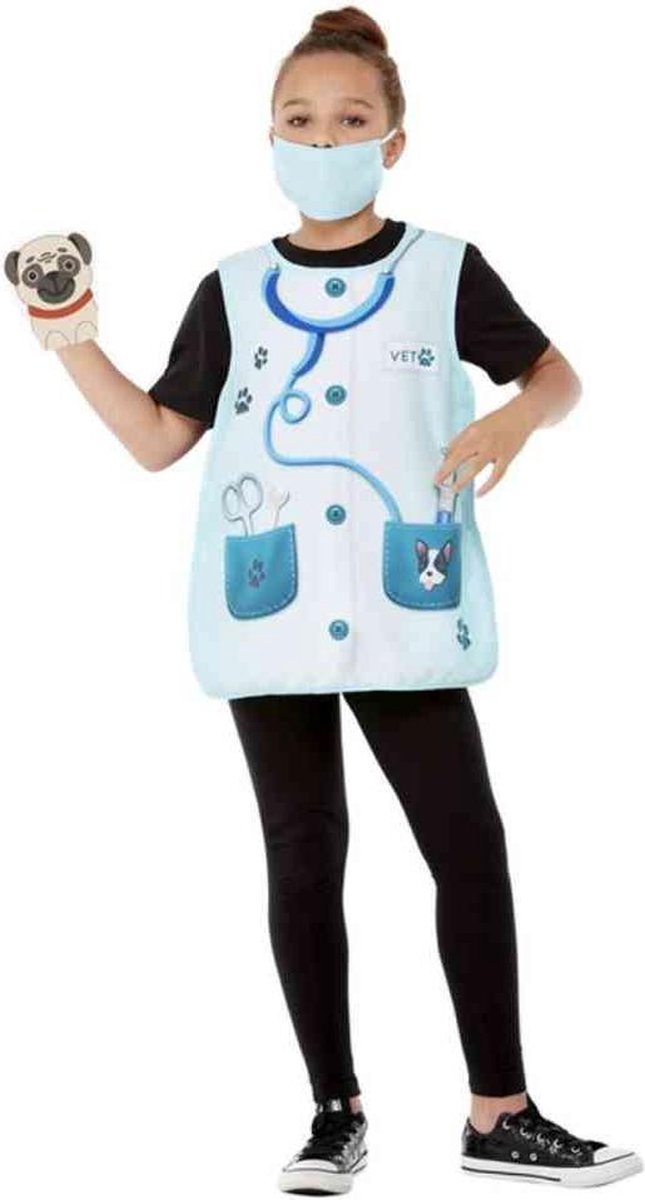   Kostuum Accessoire Set Kids Vet Blauw