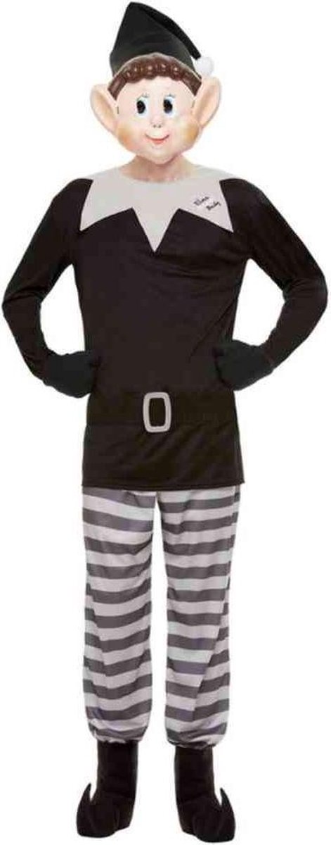   Kostuum -L- Elves Behavin Badly Bad Elf Grijs/Zwart