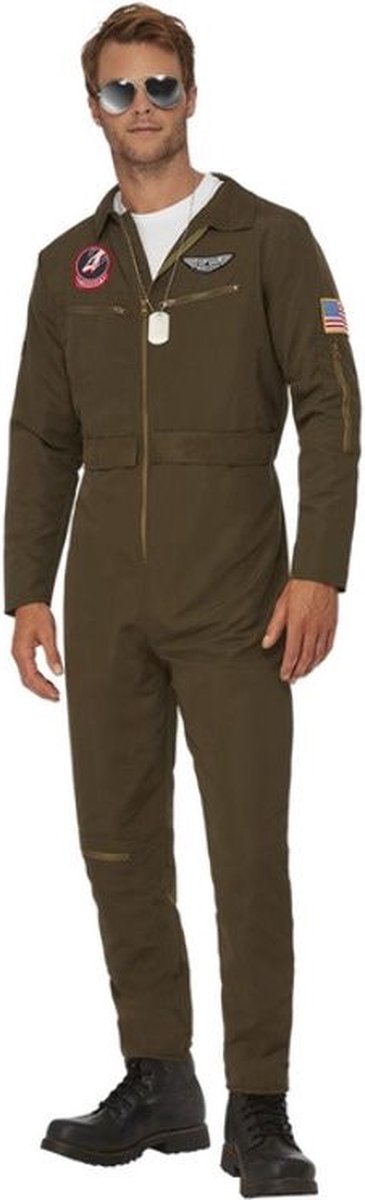   Kostuum -L- Top Gun Maverick Aviator Groen
